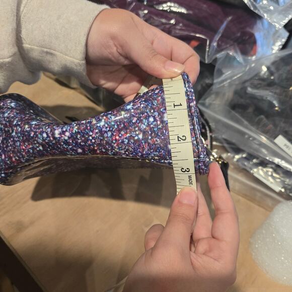 Betsey Johnson Blaney Embossed Satchel Crossbody purple - Picture 10 of 11